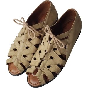 Beautifeel Fisherman's Style Suede Lace-up Sandal Gorp Beachy Comfort Sandals 37